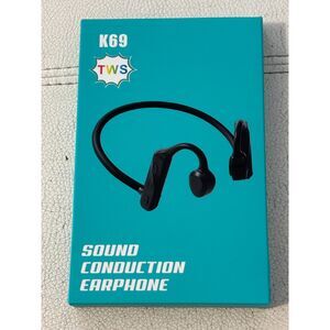 K69 TWS Wireless Sport Headphones Open Ear Sound Conduction Black